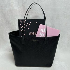 EUC Kate Spade Margareta Tote Black Tinsel